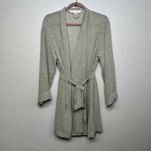 Vintage Victoria Secret Robe Kimono Size One Size Light Green Sheer